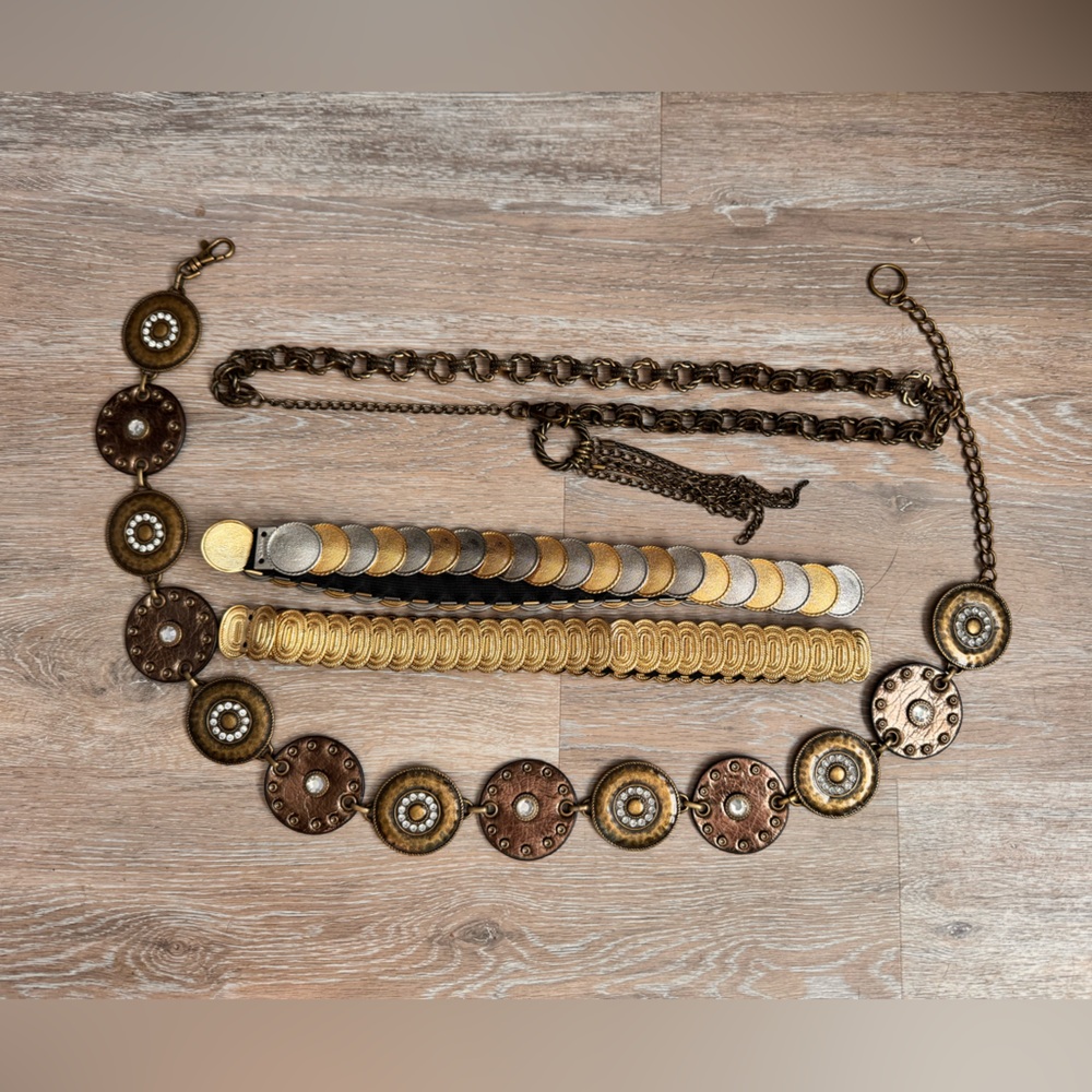 Bundle of 4 vintage belts